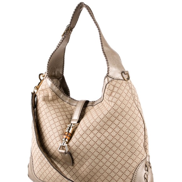 Gucci Diamante Print Large New Jackie Hobo - Picture 5 of 6